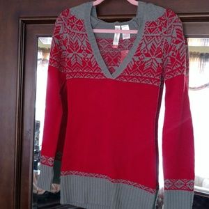 Red/Gray Sweater
